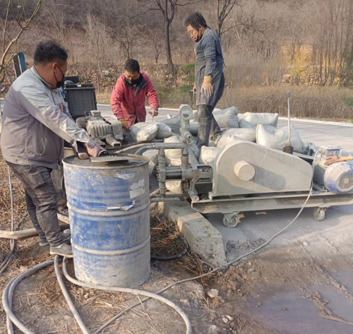 浑南路面下沉注浆